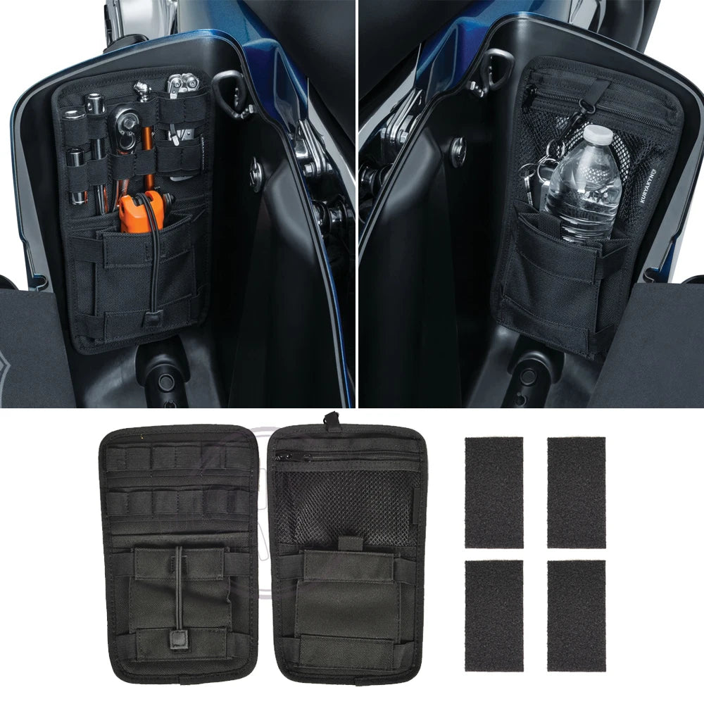 Motorcycle Saddlebag Organizer Hard Bags Storage Case for Harley HD Softail Dyna Touring Road King Street Electra Glide Ultra