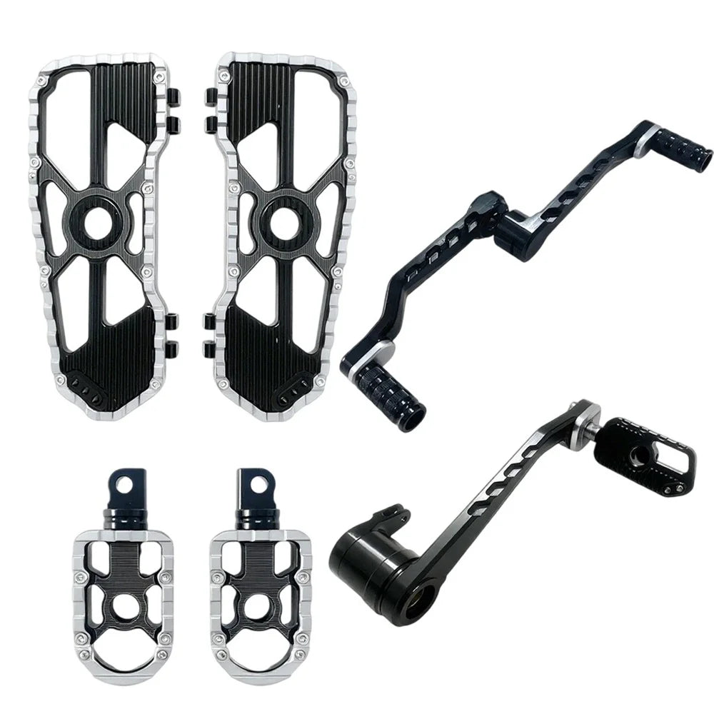 Motorcycle Driver Passenger Floorboards for Harley Road glide Fltr Special FLHRXS Shift+Brake levers touring 2014-up PB styled