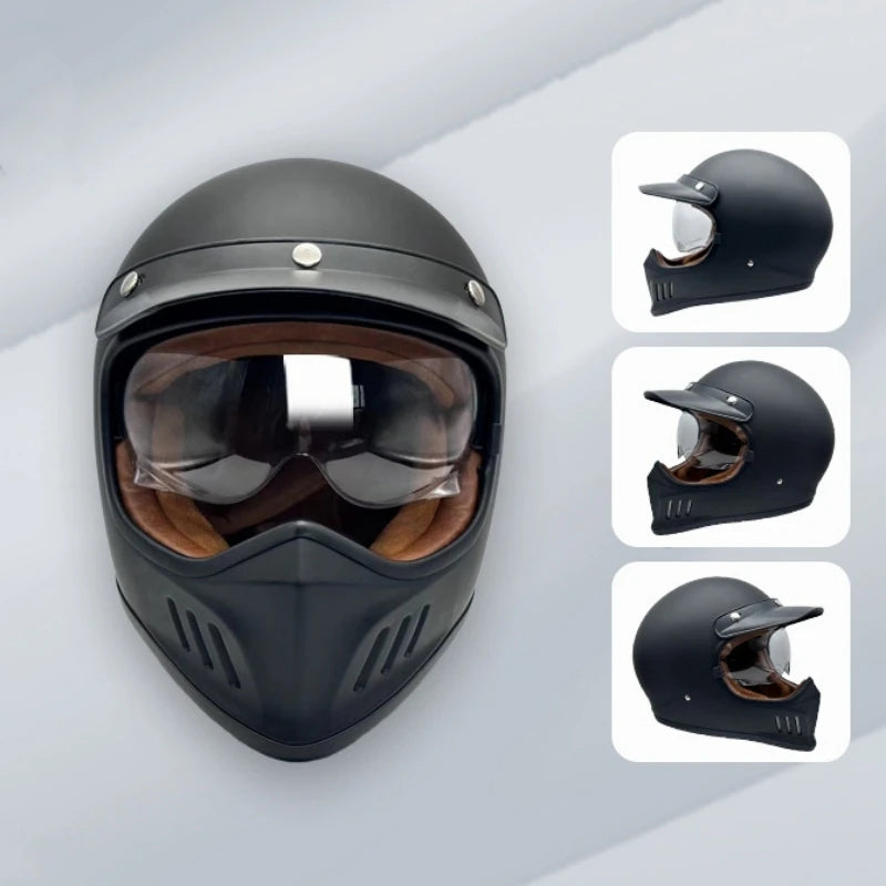Motorcycle Helmet Full Face casco moto Helmet Vintage Chopper Retro Helmet capacete de motocicleta