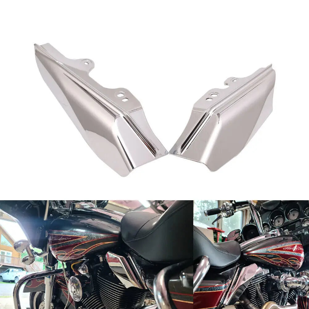 Chrome Mid-frame AIR Deflector For Harley Touring Road King Electra Glide FLHR FLHX FLTR 2001-2008