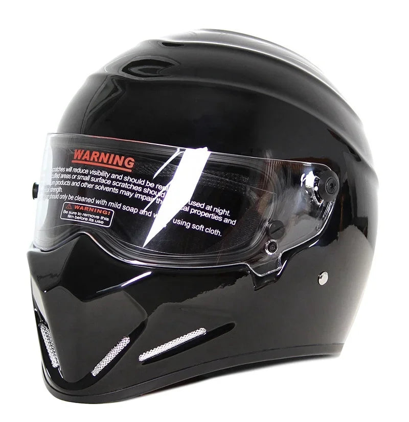 Stylish Retro Motorcycle Riding Safety Helmets Men Motorbike Motocross Racing Full Face Protective Helmet Karting Helmets