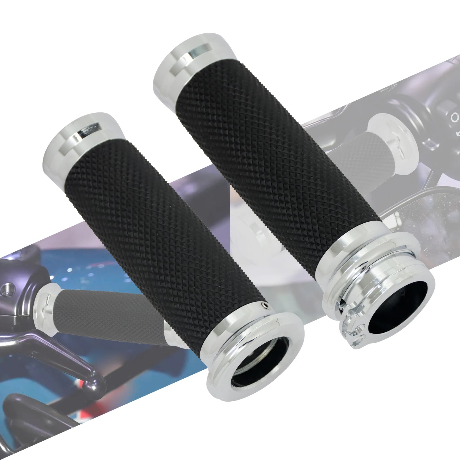 1" Electronic Throttle Handlebar Hand Grips For Harley For Touring For Road Glide 08-23