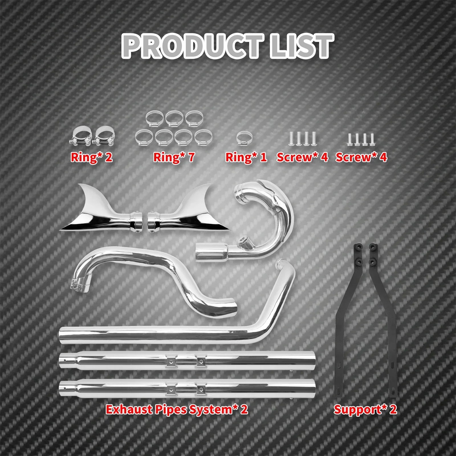 Motorcycle Exhaust Pipe Dual System Chrome For Harley Softail Breakout Slim FLS Fatboy FLSTF Deluxe FLSTN Standard FXST 07-2017