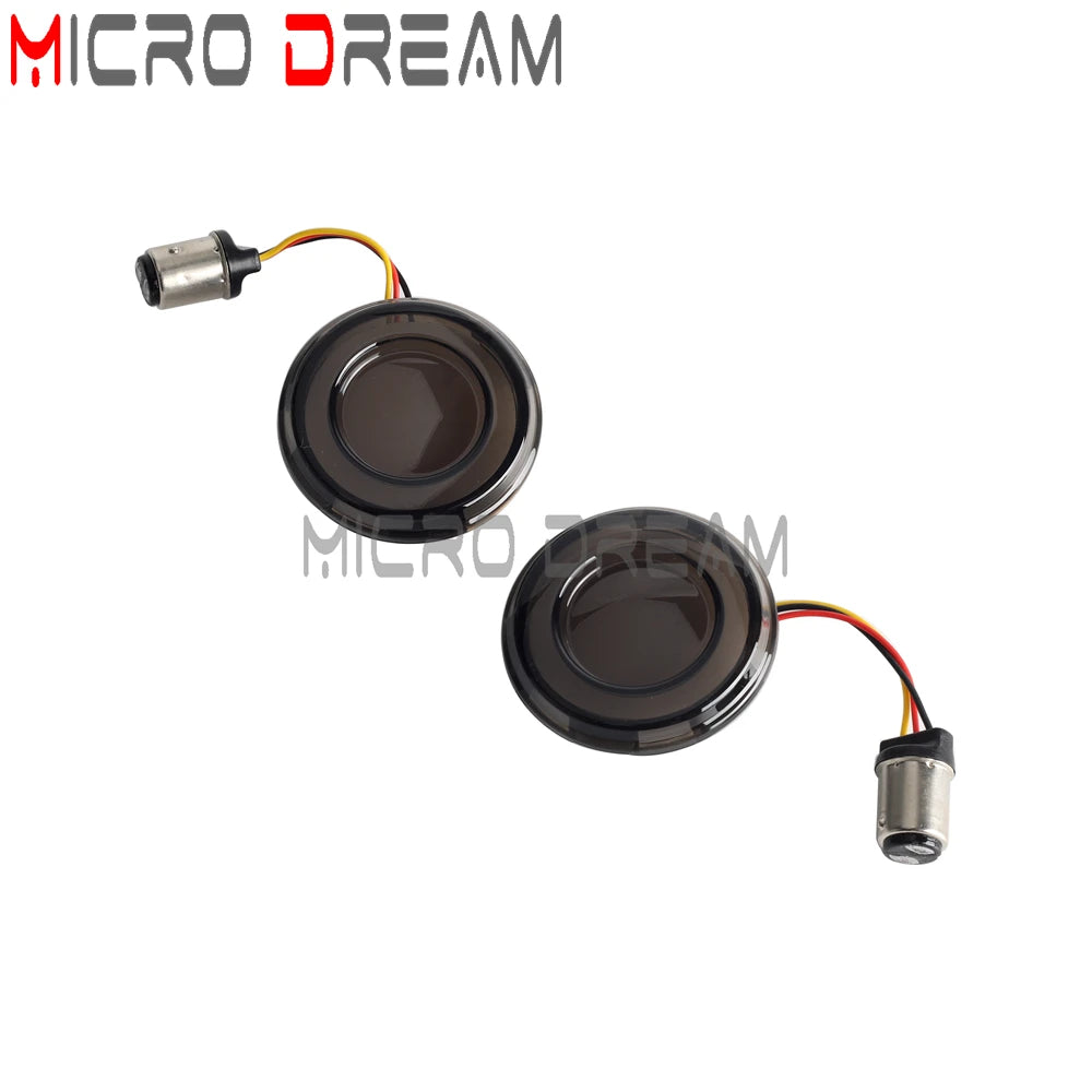 LED Turn Signal Amber Light Bullet Style 1156 1157 Brake Indicator For Harley Dyna Touring Street Glide Road King Sportster