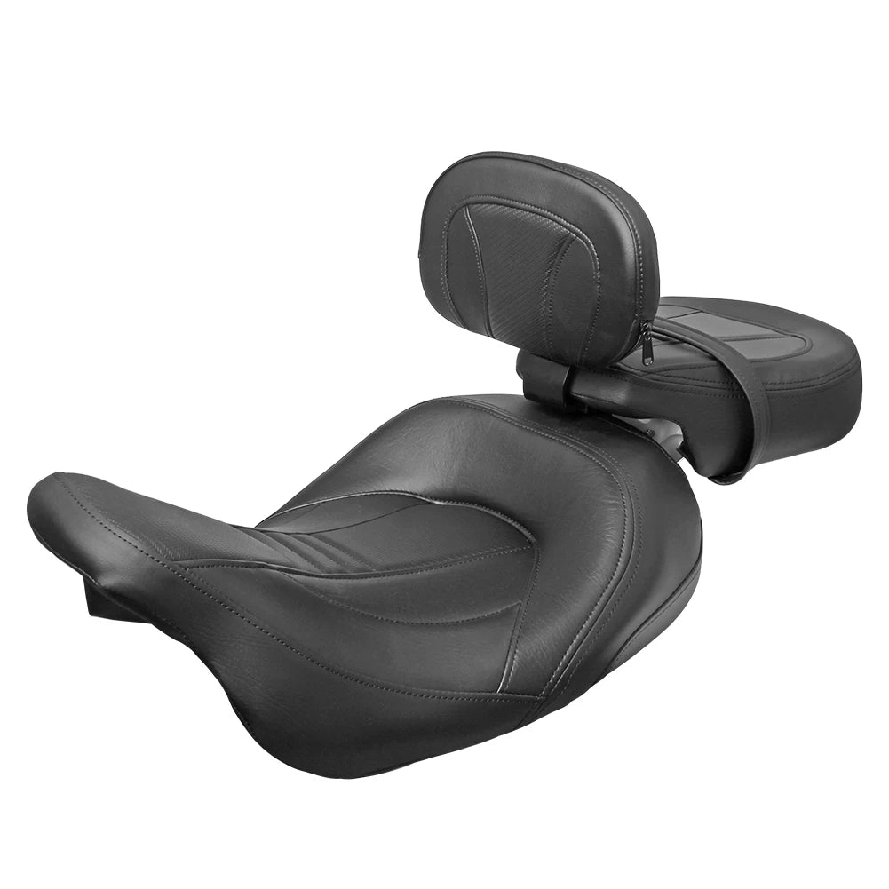 Two-Up Driver Passenger Seat + Front Rider Backrest For Harley Touring CVO Street Glide Road King Special Classic 2009-2023 2022