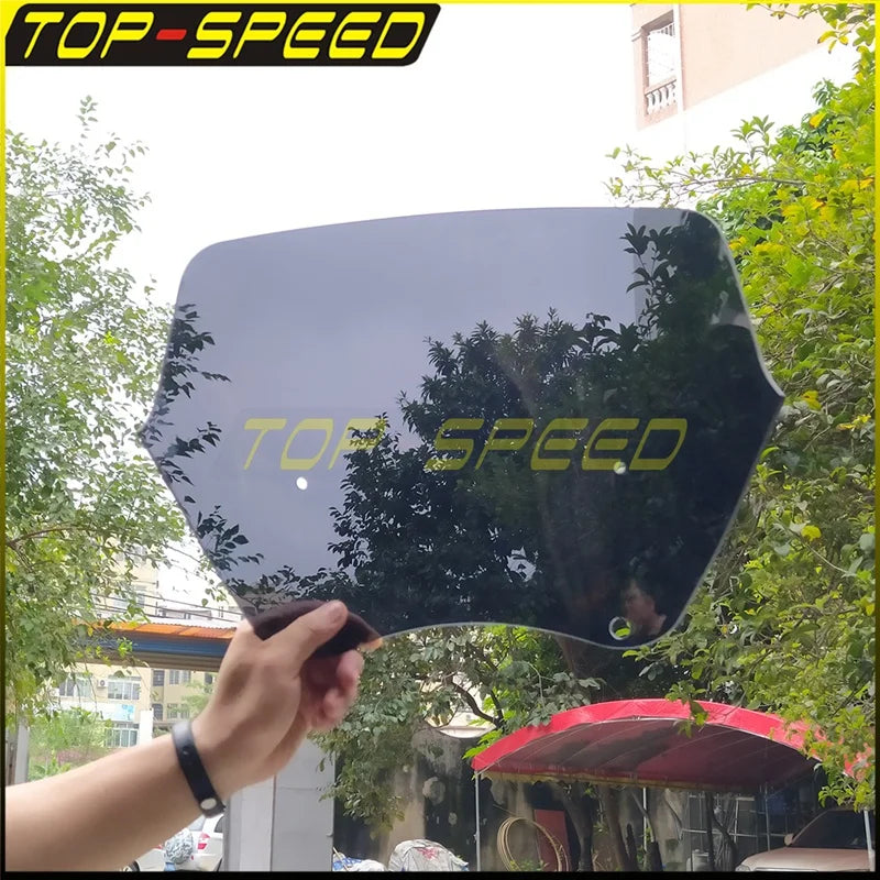 Replacement Headlight Fairing Windscreen Motorcycle Club Style Fairing Windshield Deflector for Harley Dyna 9inch 12inch 15inch