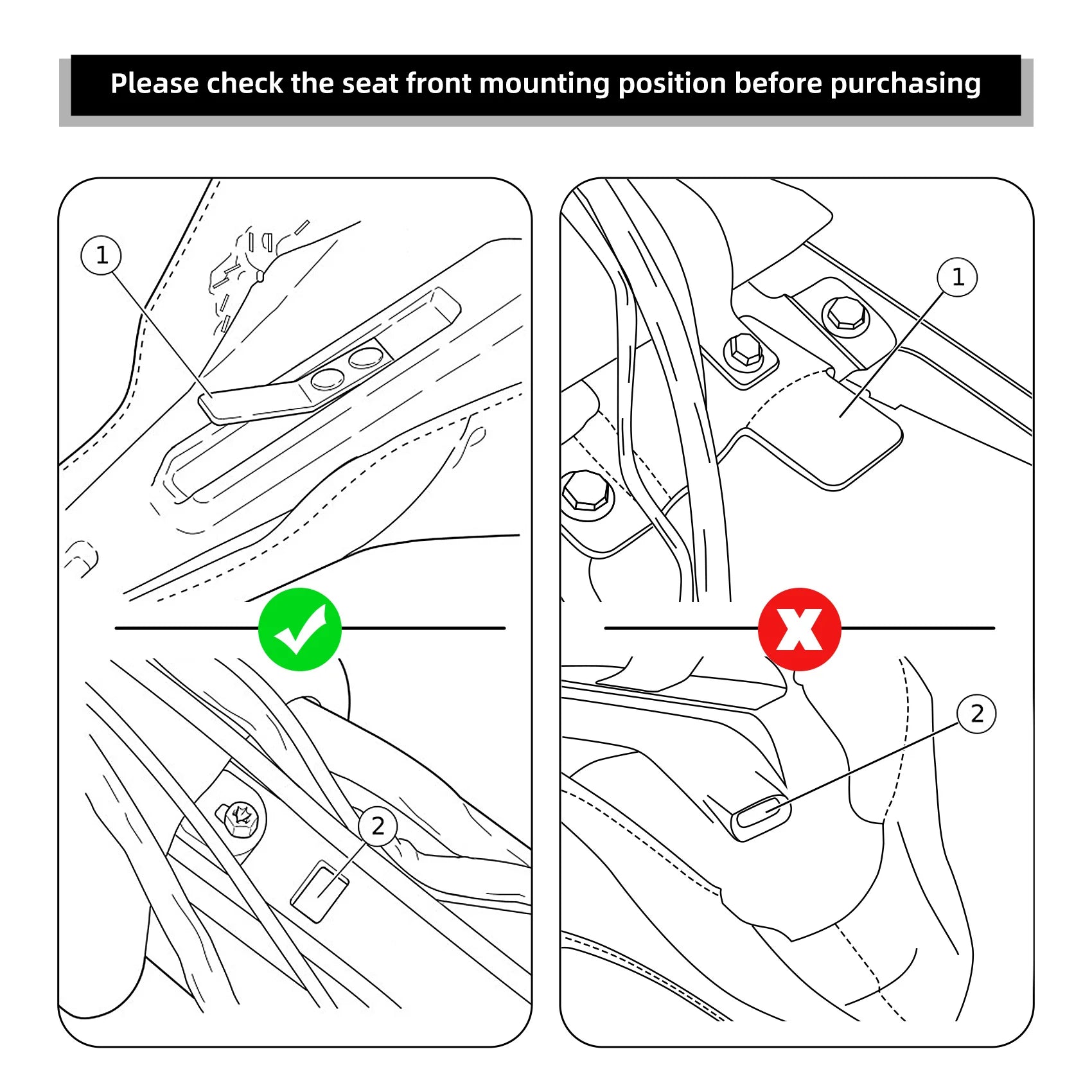 Motorcycle Driver Passenger Seat Cushion For Harley Touring FLHT Electra Glide Standard Ultra Classic 1997-2007 2006 2005 2004