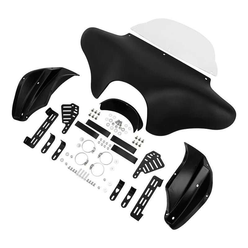 Batwing Fairing Windshield Hardware Kits For Harley Heritage Softail Fat Boy Dyna Touring Road King V Star XVS1100A XVS650A