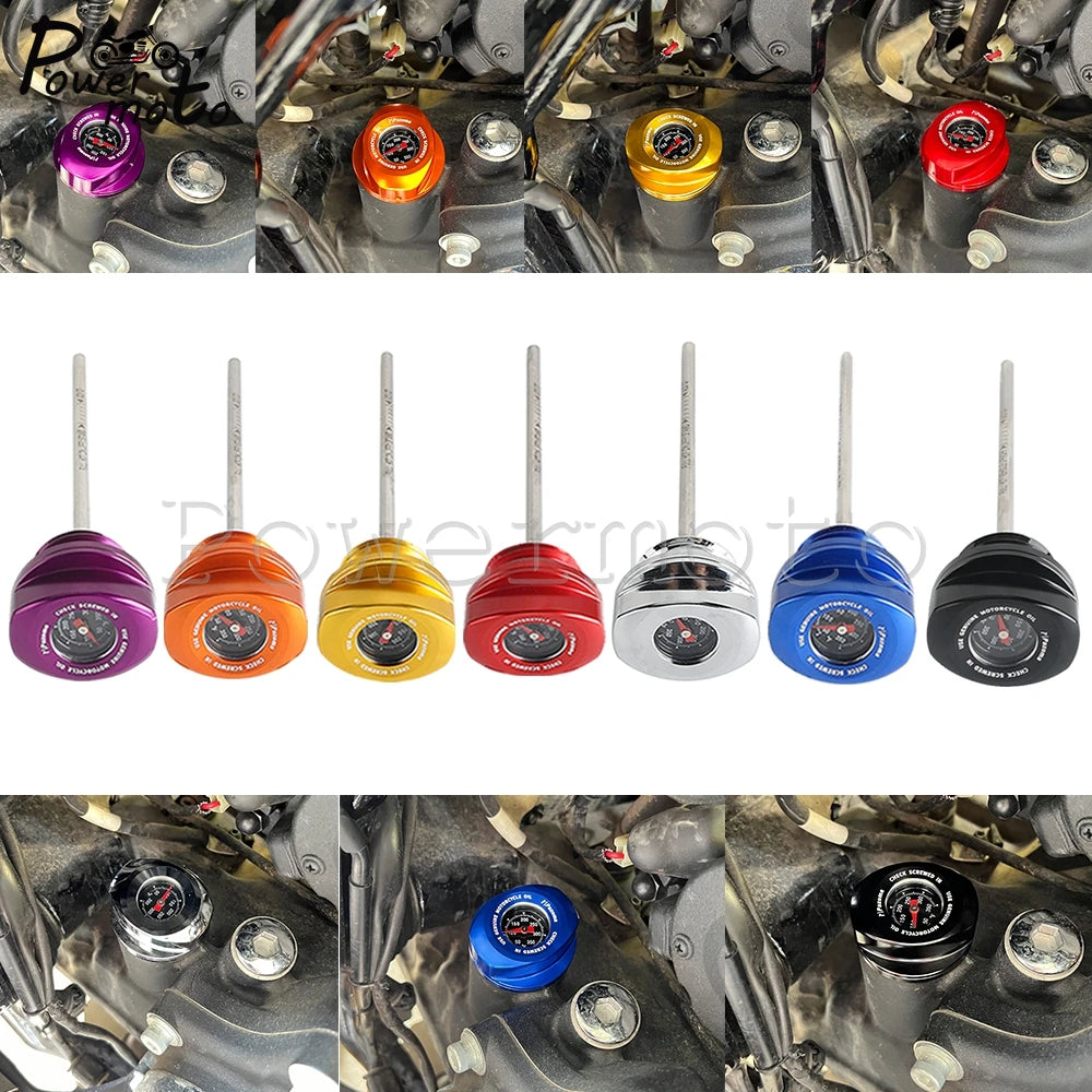Motorcycle Oil Dipstick For Harley Touring Engine Oil Thermometer Gauge Road Glide FLTRX ST CVO FLTRXSTSE 2024 FLTRXSE 2023-2024