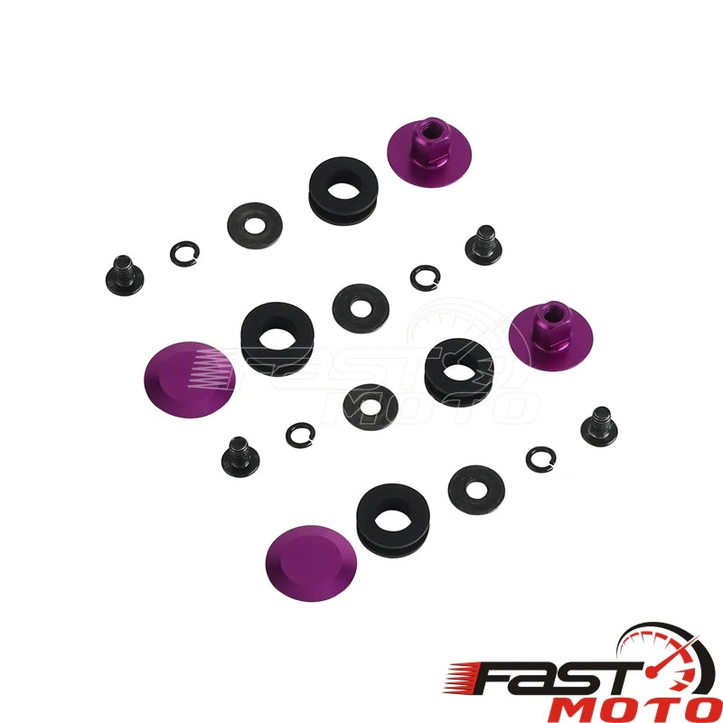 Motorcycle Club Style Fairing T25 Bolts Screws For Harley Softail Low Rider ST For Road Warrior Hand Guards Bolt Bushing Inserts