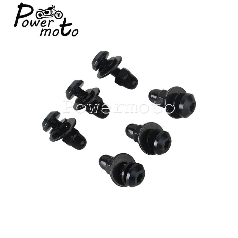 Memphis Shades Road Warrior Fairing Windscreen T25 Windshield Bolt Screw 6pcs For Harley Softail Low Rider S Dyna Fat Street Bob