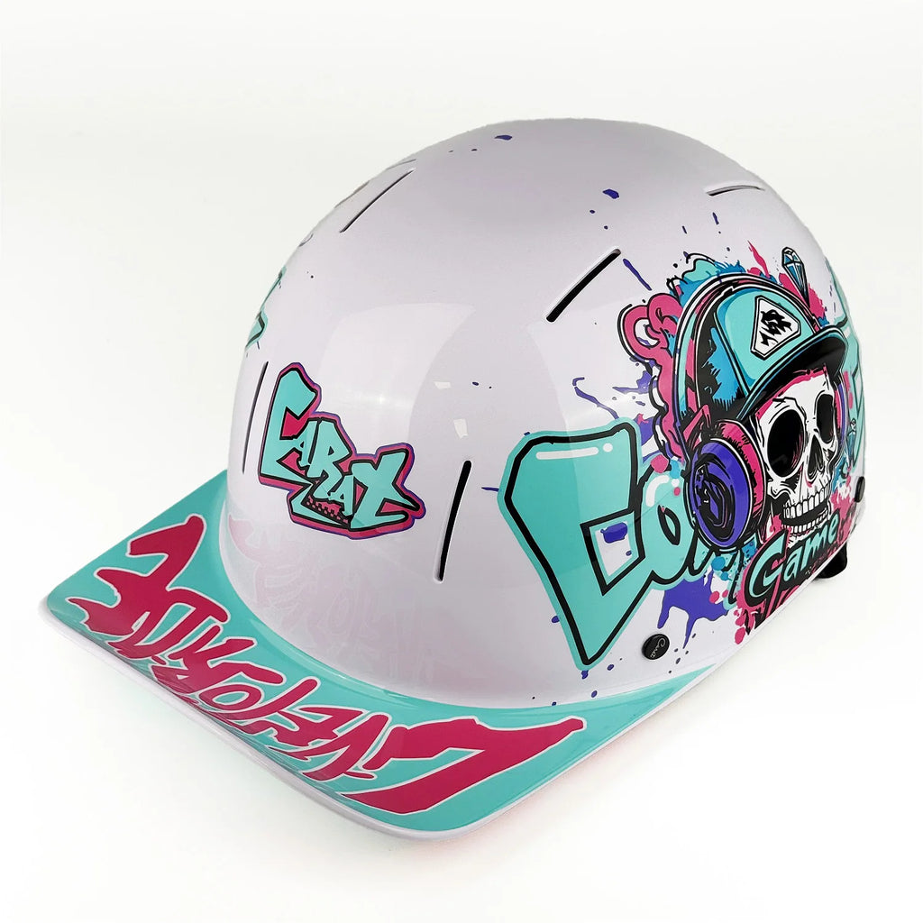 Motorcycle Half Helmet Baseball Cap Half Face Helmet Anti-UV Safety Hard Hat Helmet Motorcycle for Mens