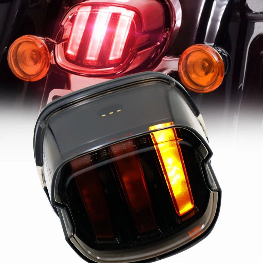 Tail Rear Light LED Lamp Taillight With DRL Brake Stop Light For Harley Sportster Softail Dyna Lay Down Super Glide