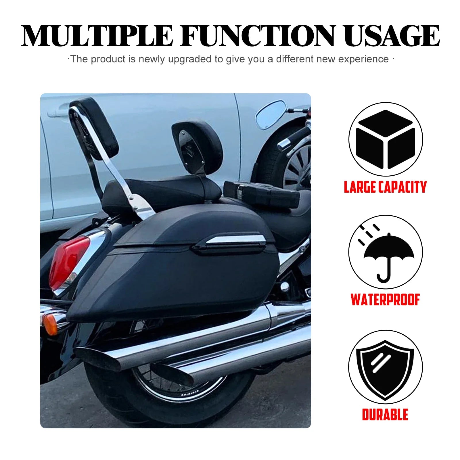 Motorcycle Trunk Luggage Hard Bags Saddlebags Heavy Duty Mounting Bracket Kit Waterproof Bags For Harley For Honda For Yamaha