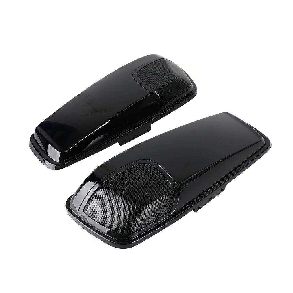 5 x 7 Speaker Lids Vivid Black Saddlebag for Harley Touring 2014-2020
