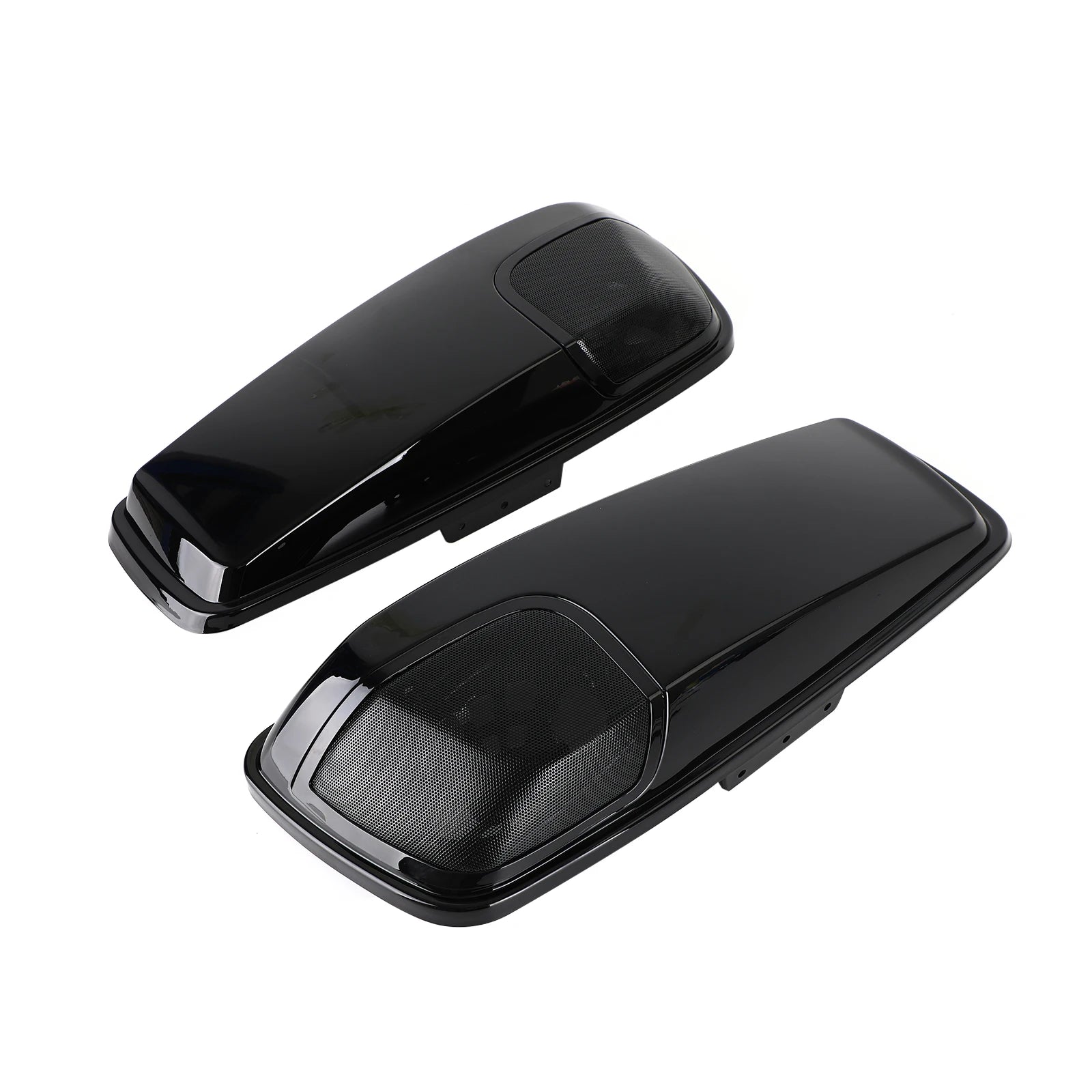 5 x 7 Speaker Lids Vivid Black Saddlebag for Harley Touring 2014-2020