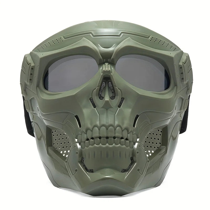 Motorcycle skull mask wind goggles outdoor sports riding glasses Halloween props windproof tactical mask