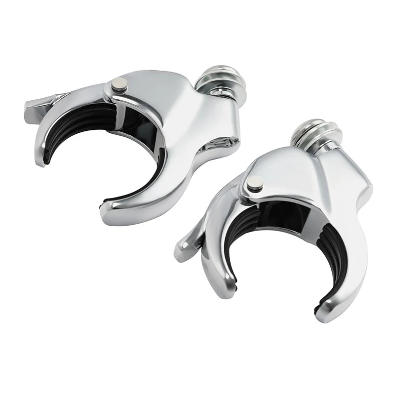 49mm Detachable Windshield Clamp For Harley Dyna Fat Bob Low Rider FXD Wide Glide XL1200X VRSCA VRSCB VRSCX FXBB FXBRS FXLR