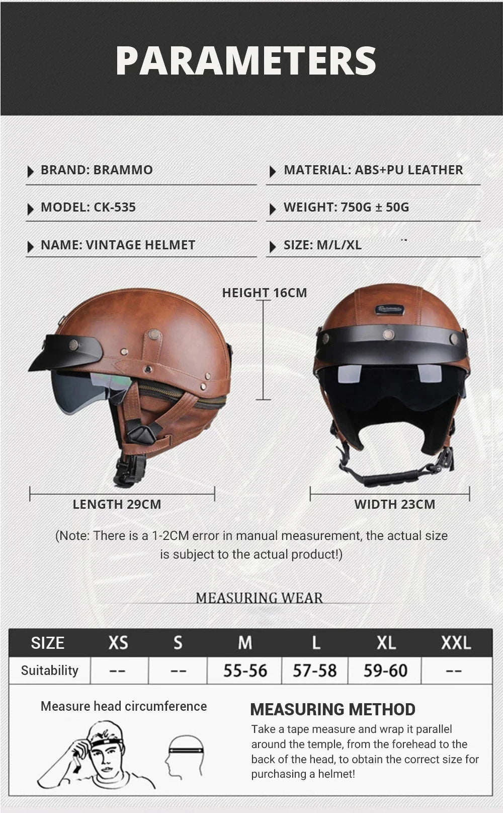 Motorcycle Helmet Retro PU Four Fashion Helmet Ride Half Scooter Helmet Motorcycle For Men And Women