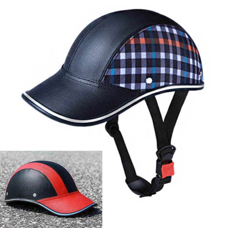 Motorcycle Helmet Baseball Cap Men Wome Scooter Moto Electric Bicycle Scooter Accessory Half Face Helmet Anti-UV Safety Hard Hat