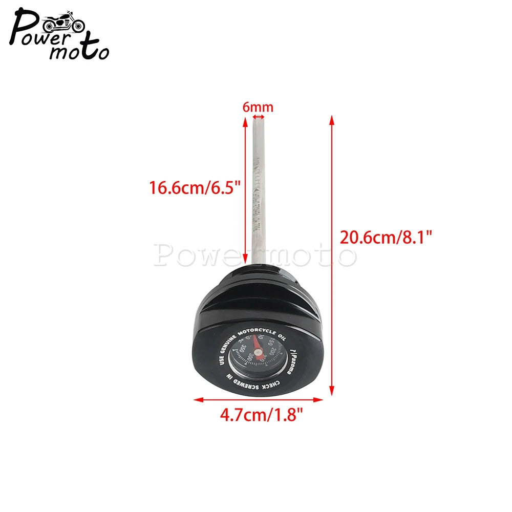 Motorcycle Oil Dipstick For Harley Touring Engine Oil Thermometer Gauge Road Glide FLTRX ST CVO FLTRXSTSE 2024 FLTRXSE 2023-2024