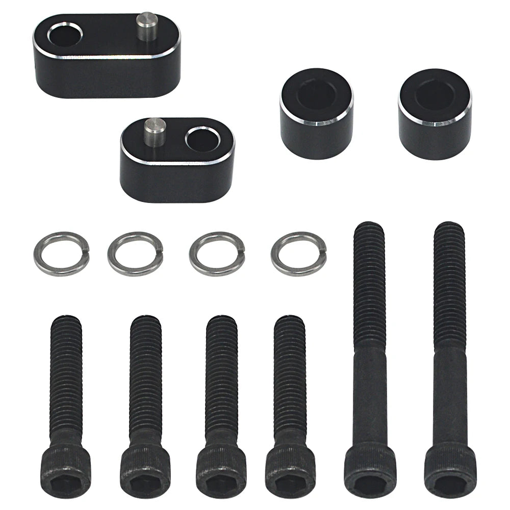 Motor Driver Floorboard Extenders Relocation for Harley Touring FL Road King Electra Road Tri Glide Black Floorboards Spreader