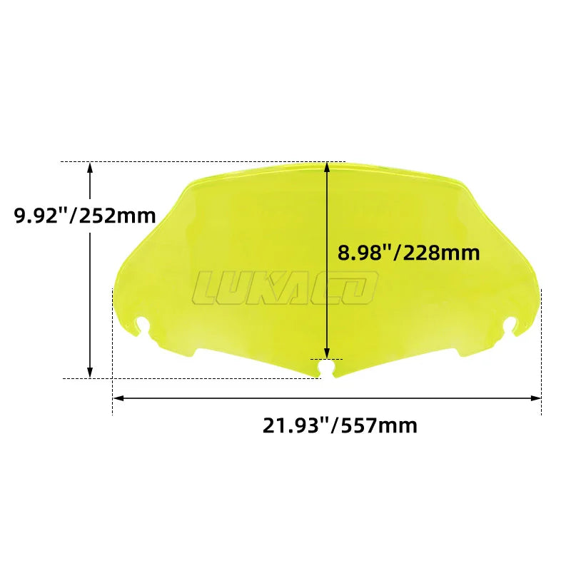9 " Windshield Fairing Motorcycle Windscreen Windshield Deflector For Harley Road Glide Ultra Custom FLTRU CVO FLTR FLTRX 14-23