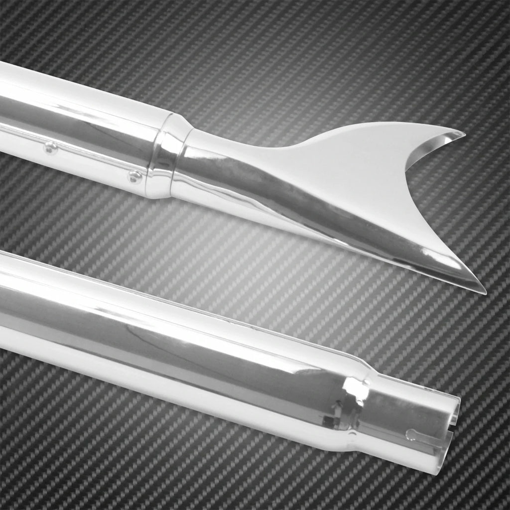 Motorcycle Exhaust Pipe Dual System Chrome For Harley Softail Breakout Slim FLS Fatboy FLSTF Deluxe FLSTN Standard FXST 07-2017