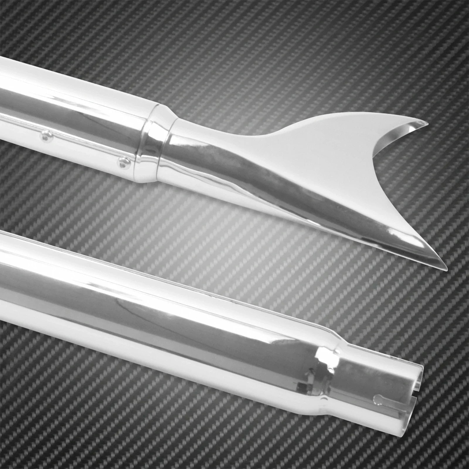 Motorcycle Exhaust Pipe Dual System Chrome For Harley Softail Breakout Slim FLS Fatboy FLSTF Deluxe FLSTN Standard FXST 07-2017