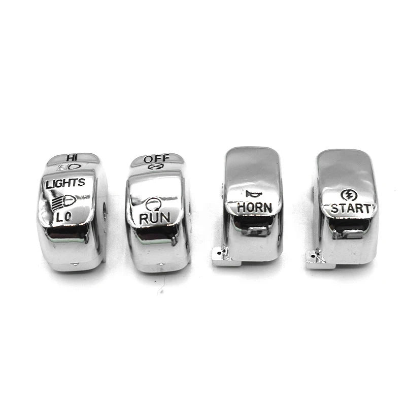 For Harley Touring Street / Electra Glide FLHT FLHTC FLHX 1996-2013 Motorcycle 10 pcs Hand Control Switch Housing Buttons Caps