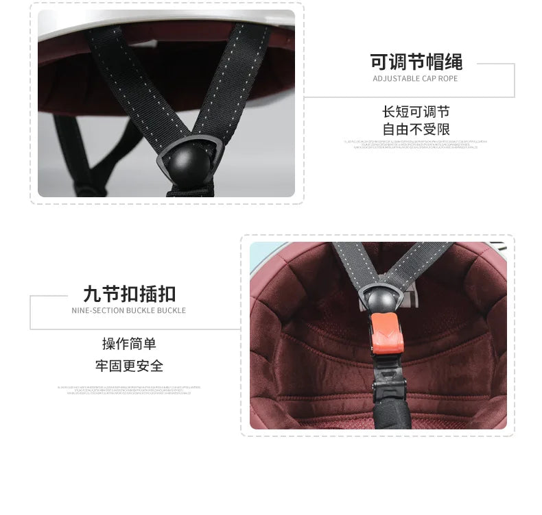 Baseball Cap Motorcycle Helmet Street Touring Half Helmet For Bike Cruiser Chopper Moped Scooter DOT Approved Moto Helmet