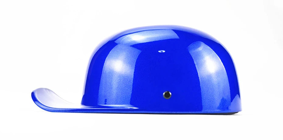 New Baseball Cap Helmet Motorcycle Vintage Retro Helmets Biker Hip-Hop Open Face Scooter Cruiser Chopper Gangster DS Men Women