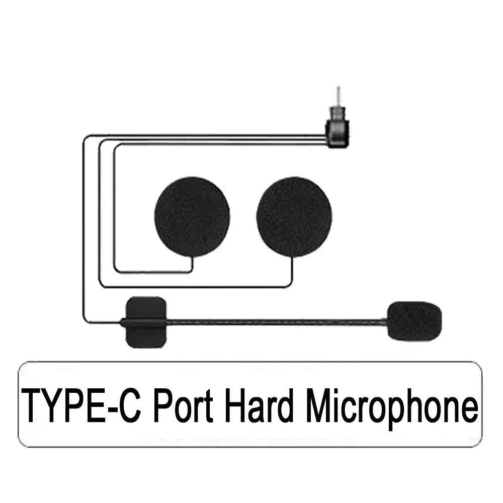 Motorcycle Helmet Bluetooth Headset Intercom Microphone Universal Accessories Full Helmet Half Helmet 3/4 Helmet Face-off Helmet
