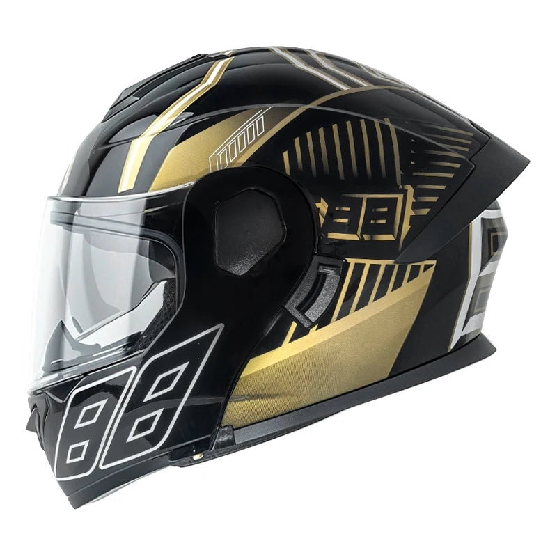Motorcycle Motorcycle Helmet, Open-Face Helmet, Four-Season Helmet for Men and Women, with Cccdot
