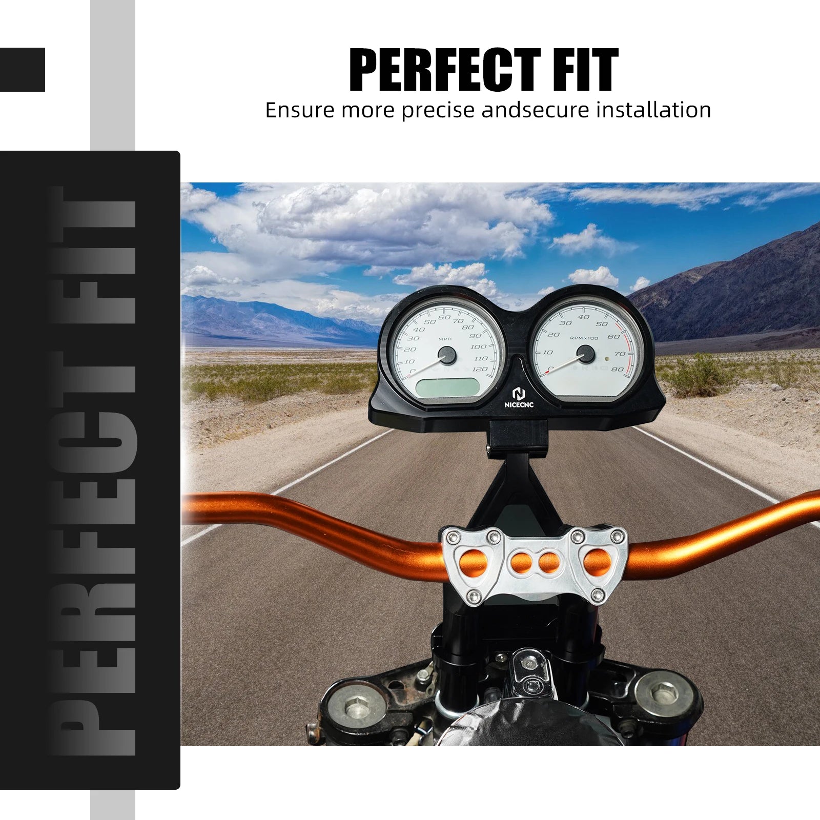 Motorcycle Gauge Relocate Holder Gauge Mounting Relocation Bracket Kit for Harley Road Glide/Special FLTRX FLTRXS 2015-2023 2022