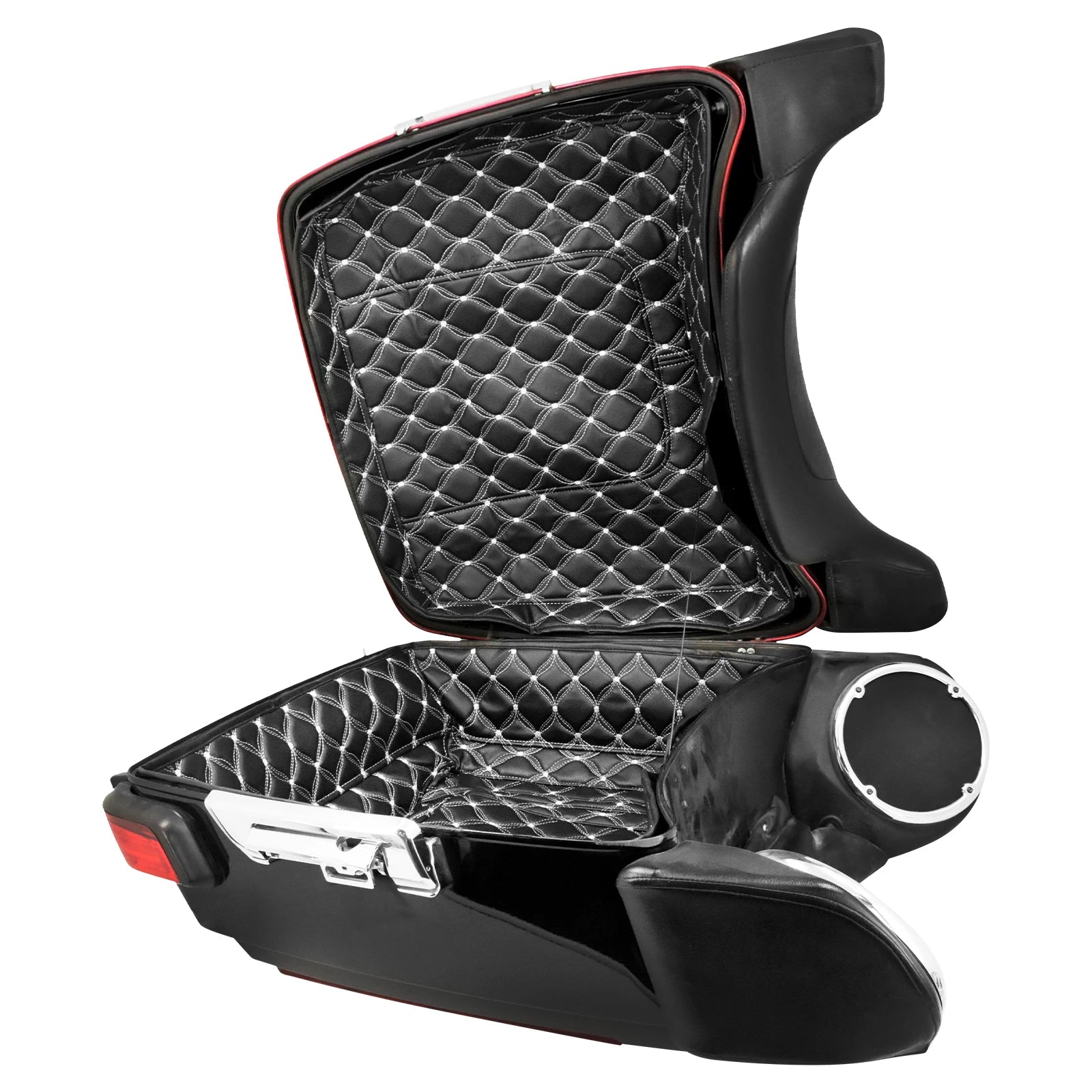 Motorcycle Tour Pak Trunk Carpet Inner Bag Liner Luggage Leather Bags Pad For Harley Touring Road Electra Glide FLHR FLHT 14-23