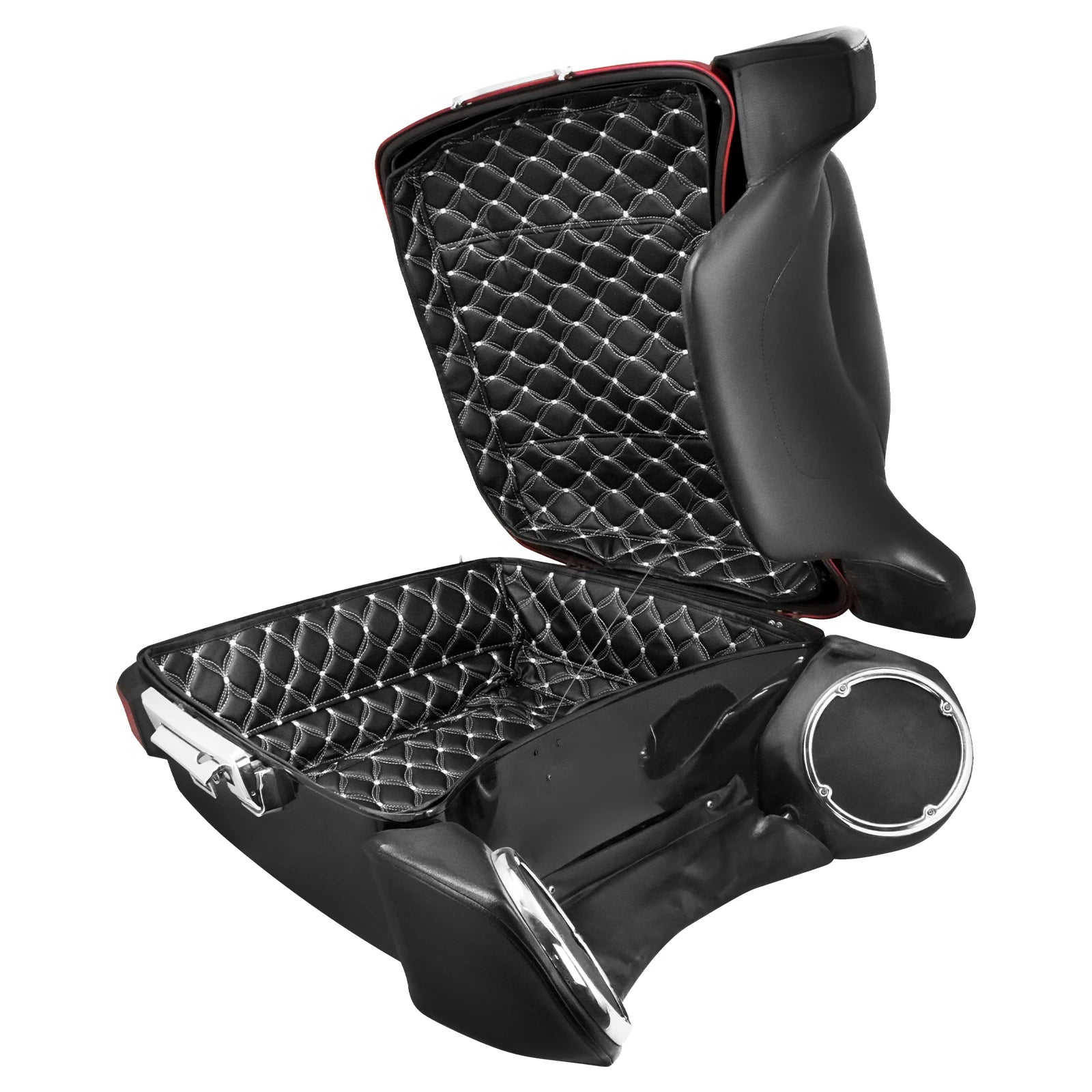 Motorcycle Tour Pak Trunk Carpet Inner Bag Liner Luggage Leather Bags Pad For Harley Touring Road Electra Glide FLHR FLHT 14-23
