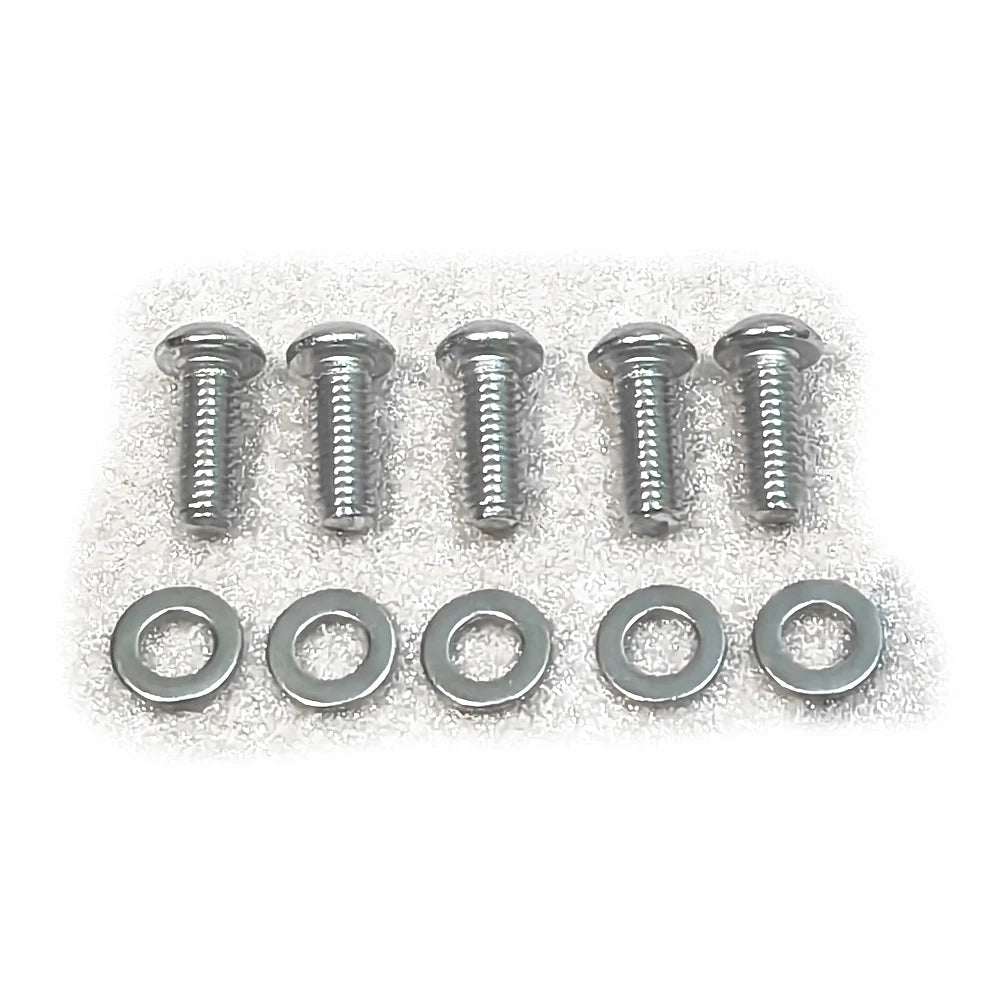 5 PCS For 1999-2017 Harley Dyna Primary Point Ultra Limited fit 1/4"-20 Thread Engine Derby Cover Guard Hardware Bolt Screw Kit