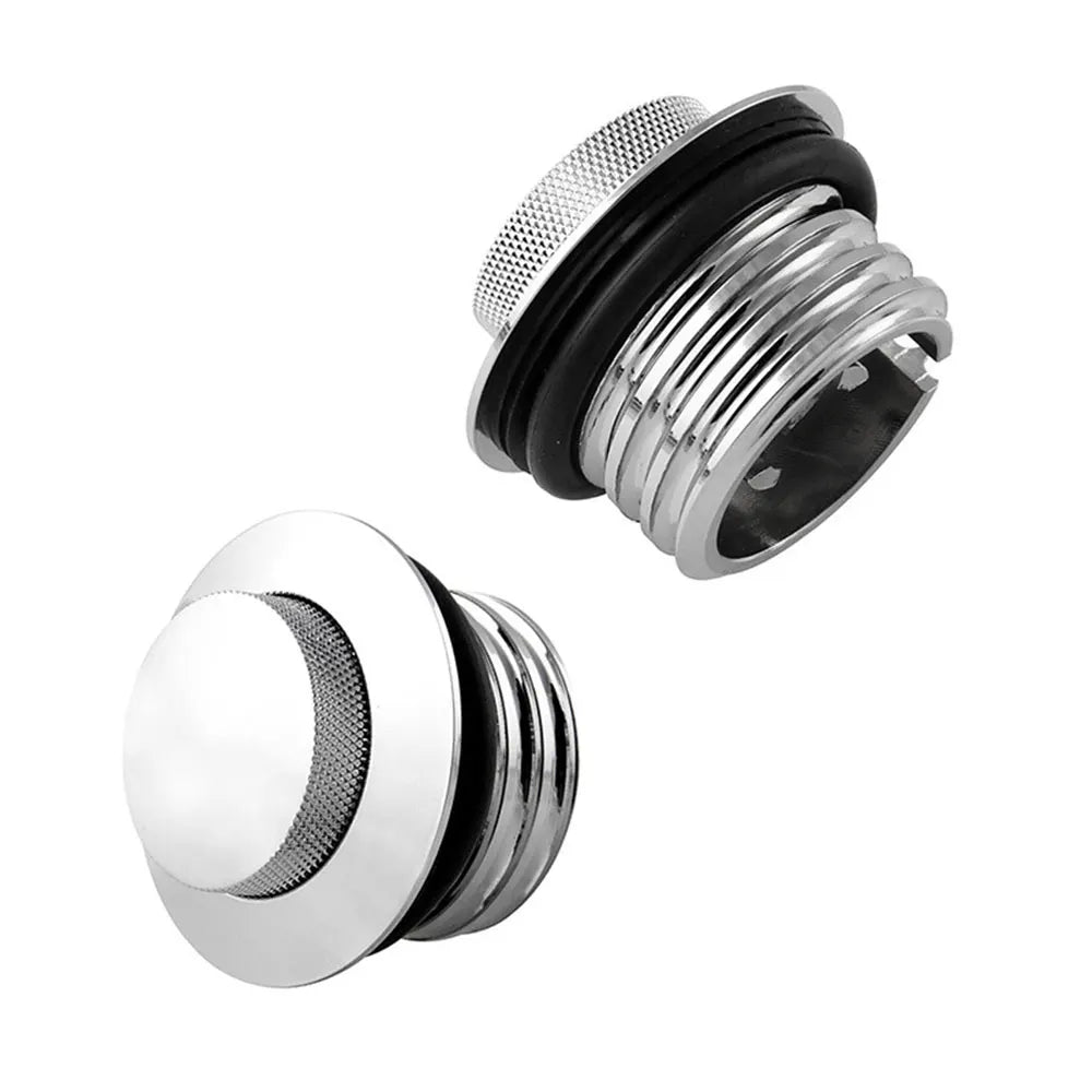 1PCS Motorcycle Pressure Type Tank Lid CNC Oil Cap Flush Pop Up Reservoir Gas Cap Vented Fuel Tank For Harley Davidson 1982-2018