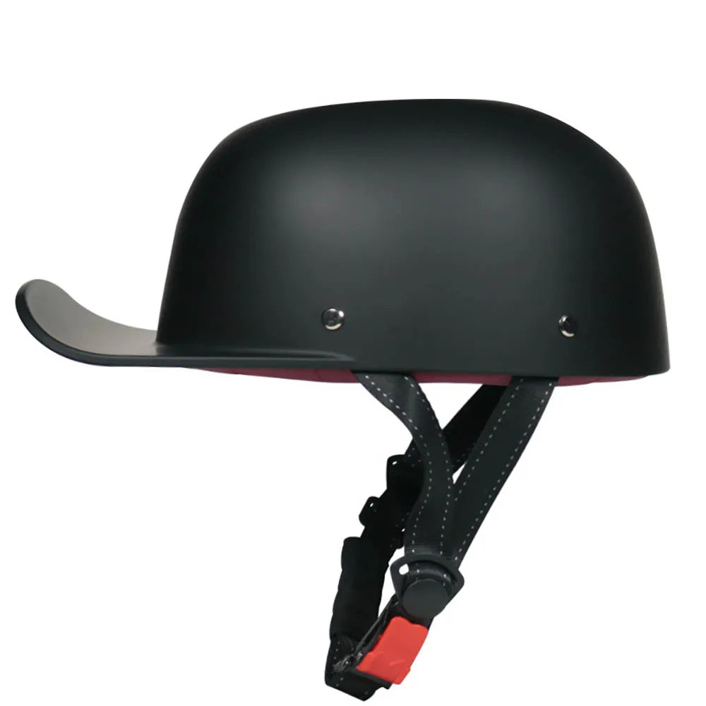 Baseball Cap Motorcycle Helmet Street Touring Half Helmet For Bike Cruiser Chopper Moped Scooter DOT Approved Moto Helmet