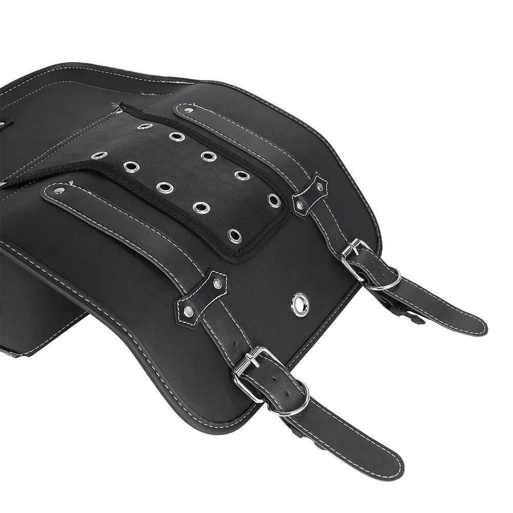 1 Pair Motorcycle Saddlebags PU Leather Luggage Pouch Side Tool Bag Saddle Bags For Harley Sportster XL 883 XL 1200