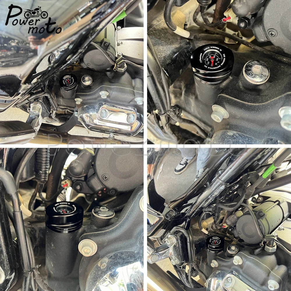 Motorcycle Oil Dipstick For Harley Touring Engine Oil Thermometer Gauge Road Glide FLTRX ST CVO FLTRXSTSE 2024 FLTRXSE 2023-2024
