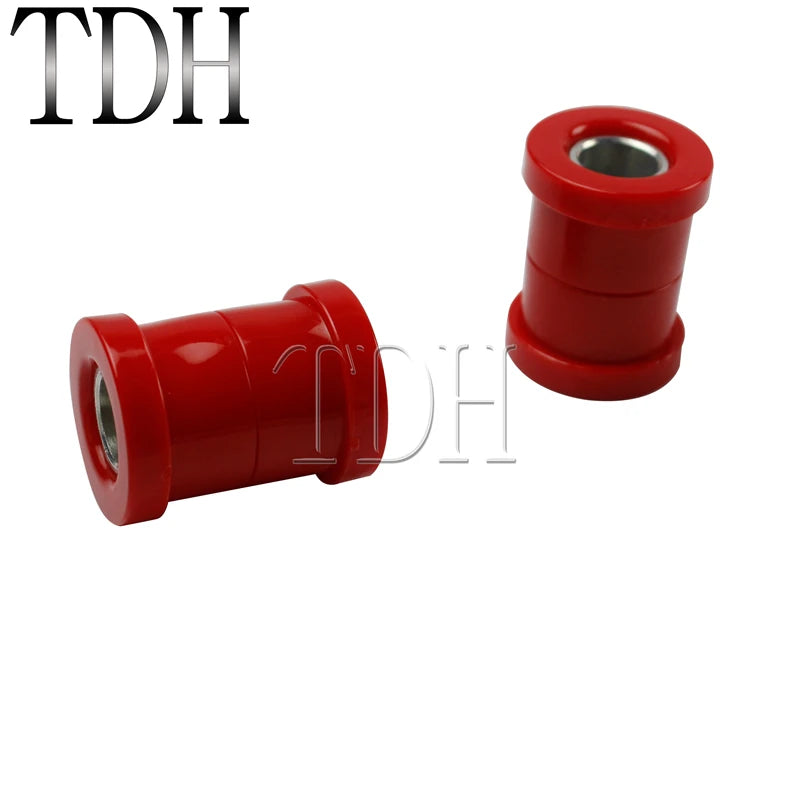 For Harley Big Twins Sportsters 73-17 Motorcycle Red Chrome Polyurethane Handlebar Riser Bushings Damper Kit Handle Bar Bushing