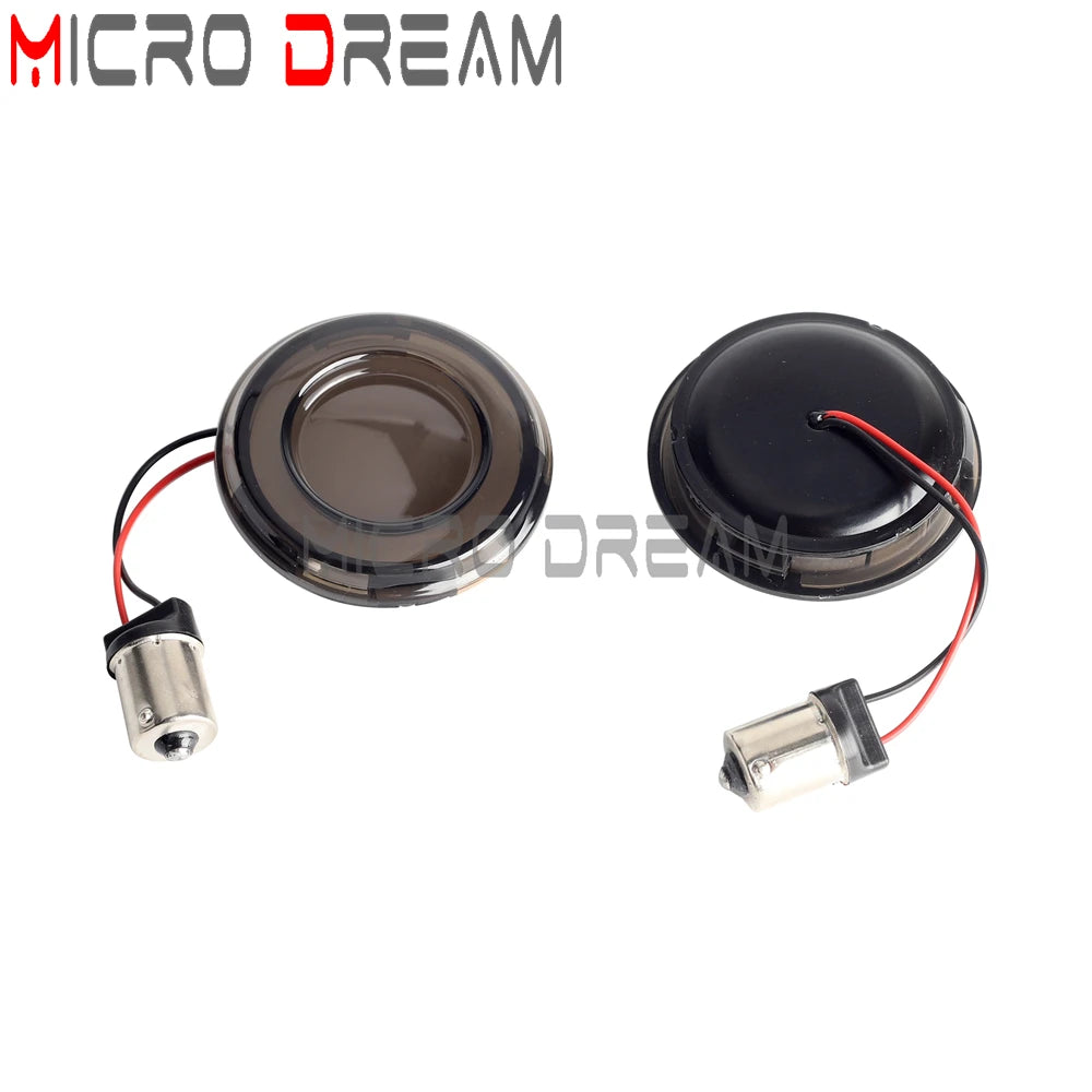 LED Turn Signal Amber Light Bullet Style 1156 1157 Brake Indicator For Harley Dyna Touring Street Glide Road King Sportster