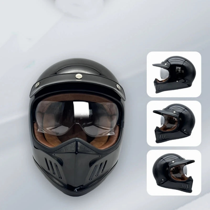 Motorcycle Helmet Full Face casco moto Helmet Vintage Chopper Retro Helmet capacete de motocicleta