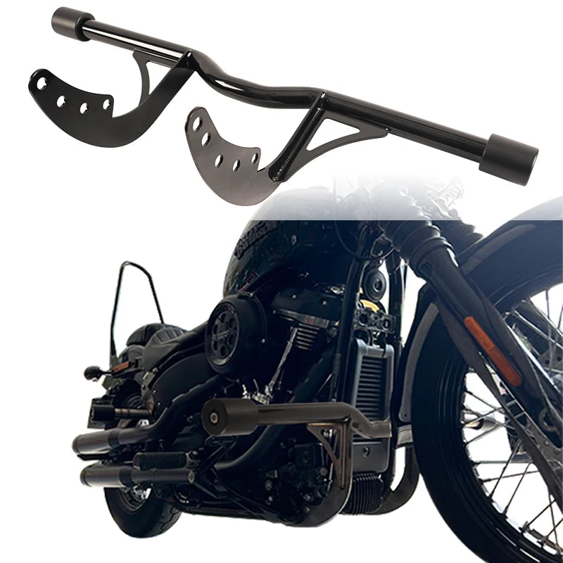 Motorcycle Accessories Solid Steel Black Club Style Crash Bar Front Protection Guard for Harley Davidson Softail 2018-2025