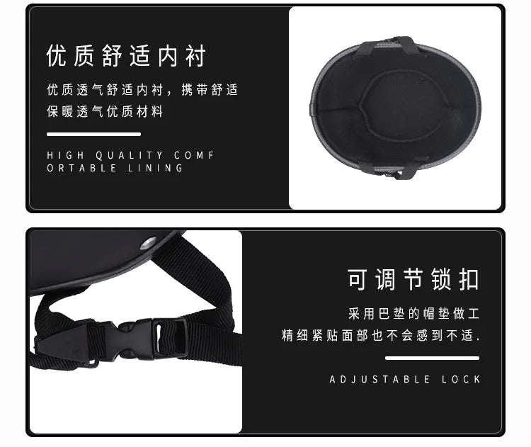 Summer Motorcycle Half Helmet Men Women Ultra Light Vintage Scooter Open Face Helmet Safety Cap Casco Moto Capacete De Moto