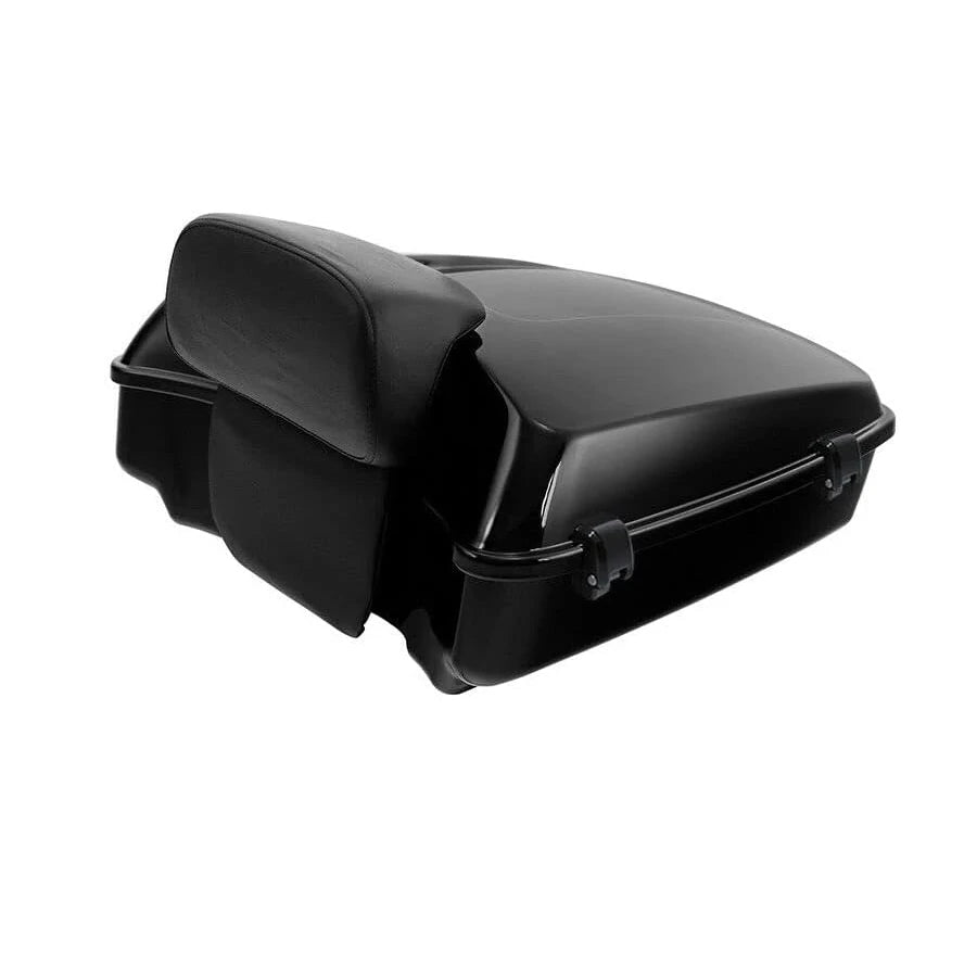 Motorcycle Top Case Box Suitcases Boot Trunk With Luggage Rack For Harley Touring Road King Road Glide Street Glide 2009-2025