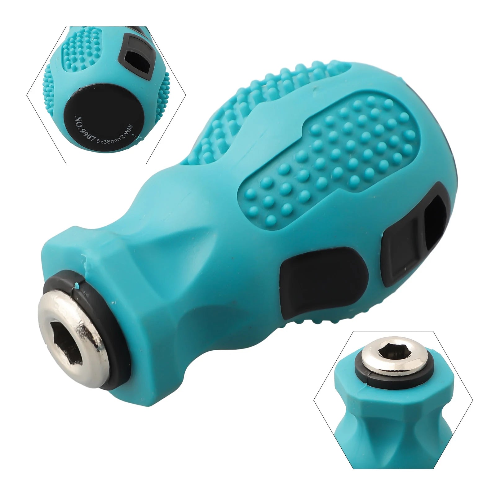 6.35mm 4mm Hex 5mm Round Self-Locking Adapter Screwdriver Handle Magnetic Screw Driver Bits Holder Wrench Tools