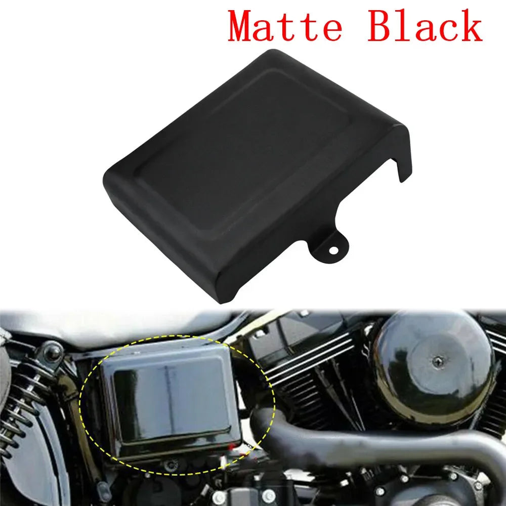Motorcycle Battery Side Fairing Covers Cap Gloss Black/Matte Black For Harley Dyna Street Bob FXDB Low Rider FXDL FXDF FXDWG FLD